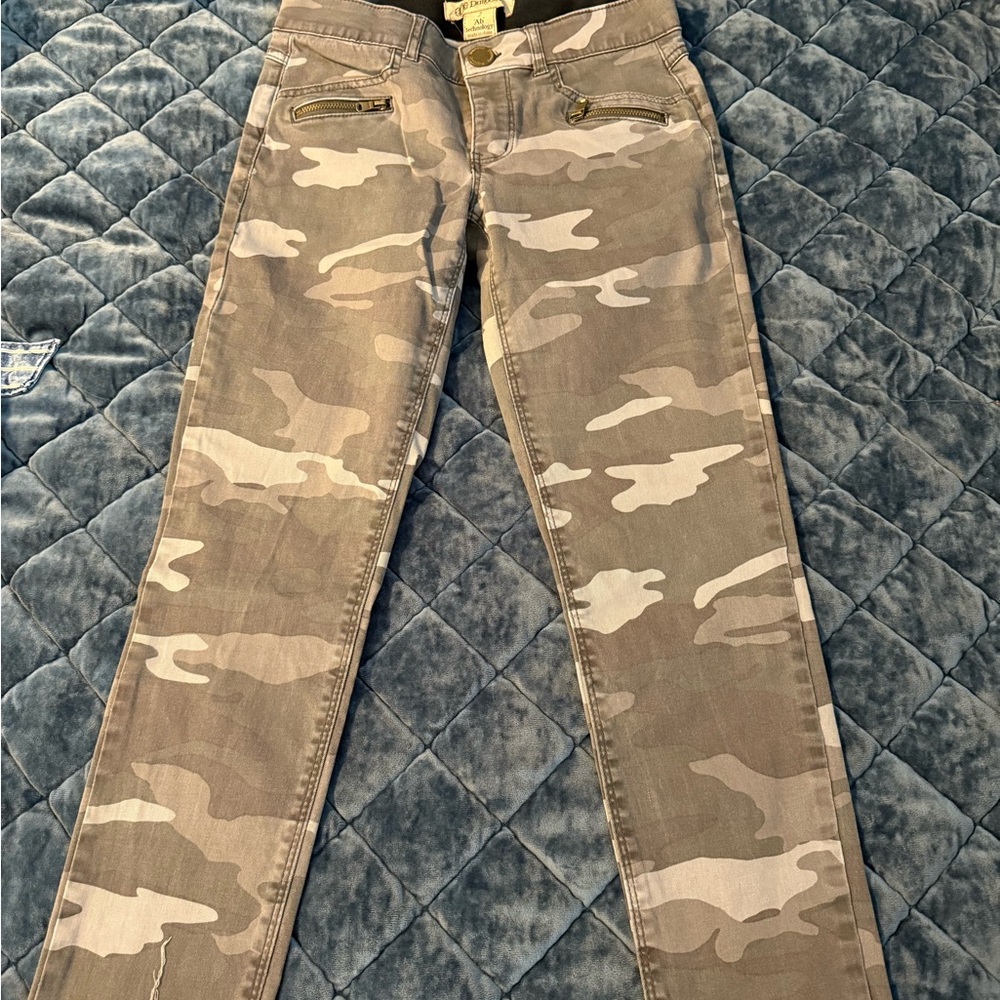 Democracy Gray Camouflage Skinny Jeans
